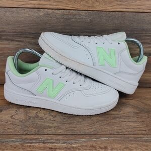 New Balance BB80 'White Mint Green' Court Sneakers